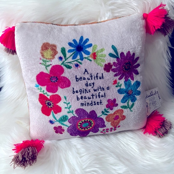 Natural Life Double Sided Cozy Throw Pillow - Picture 1 of 6
